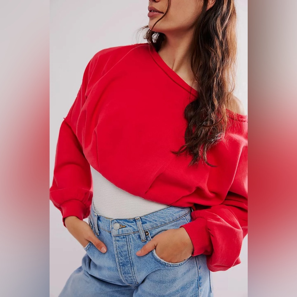 Free People Crop It Like It’s Hot Pullover Top